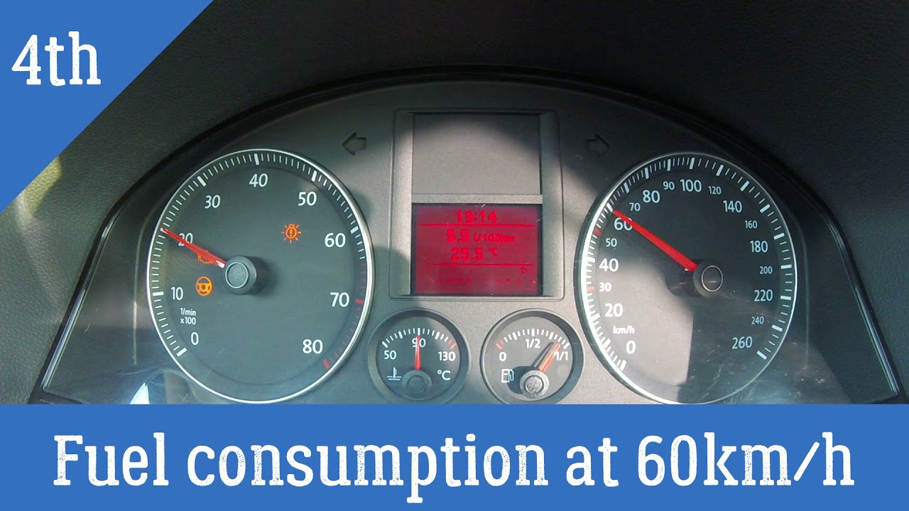 VW Golf 5 1.6 FSI 115 HP | Fuel Consumption & Acceleration Test 0-100 km/h