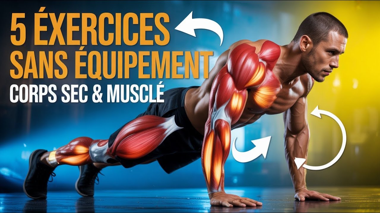 5 Exercices Sans Équipement Pour Un Corps Sec et Musclé