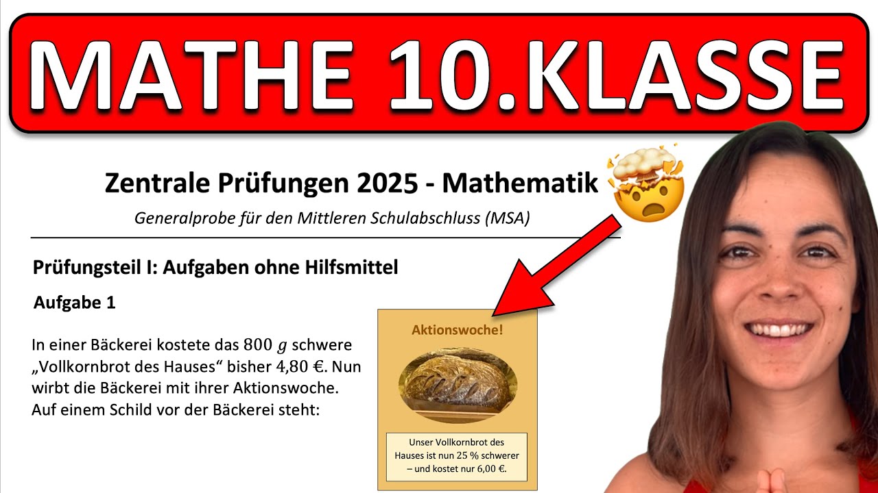 🚀🚀🚀 ABSCHLUSSPRÜFUNG 2025 Realschule Mathe | ZP 10 Generalprobe | Prozentrechnung, Baumdiagramme
