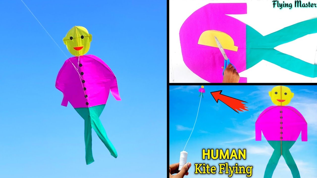 how to make kite , how to make man kite , human shape kite making , best homemade kite , patang bazi