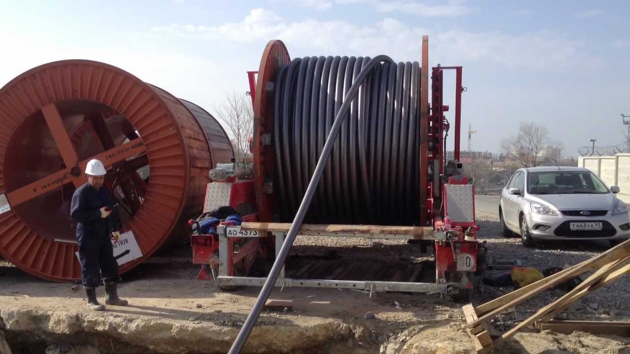 110kV прокладка высоковольтного кабеля, г. сочи 2013 Jakob Thaler TTA 30011