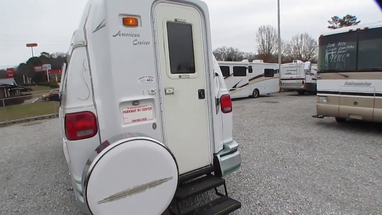 SOLD! 1999 American Cruiser Express 2000 Class B Camper Van, 15 MPG, Rear Entry Door, $19,900