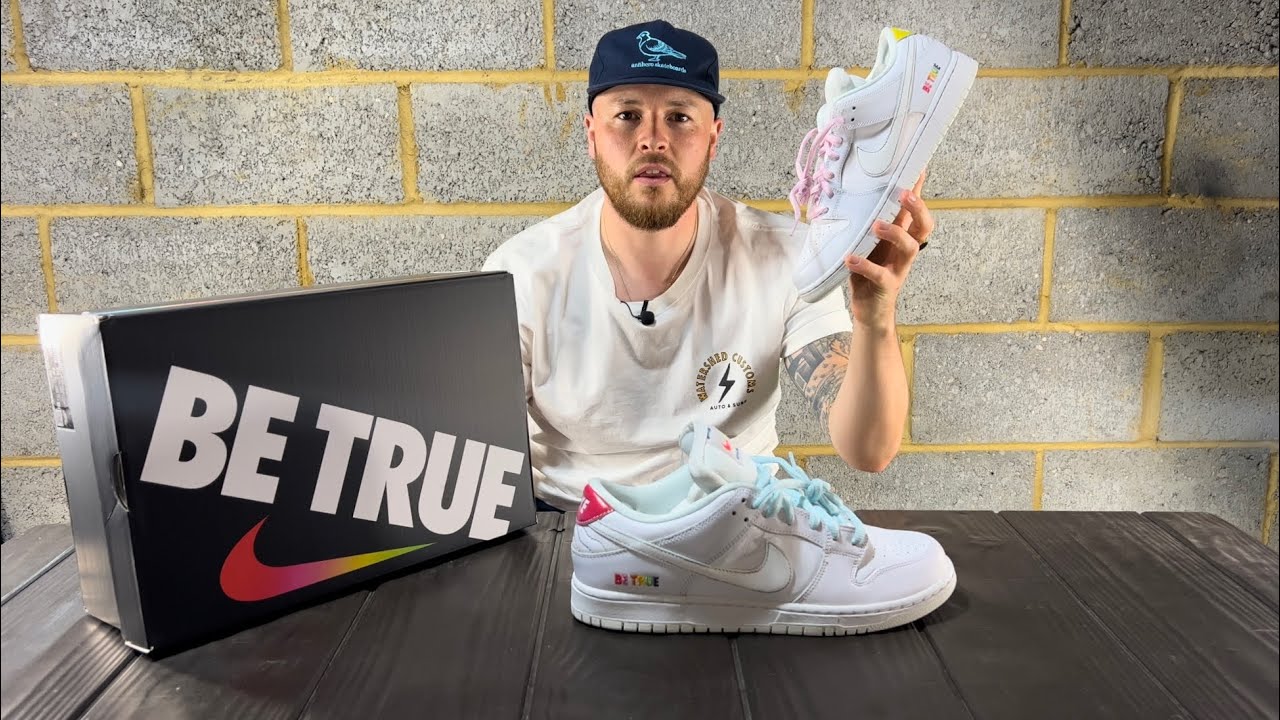 Nike SB Dunk low pro ‘BE TRUE’ thoughts + lace swap 🌈