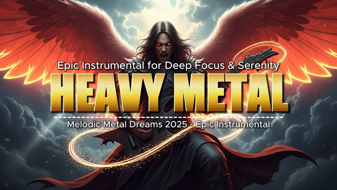 Melodic Metal Dreams 2025 - Epic Instrumental Heavy Metal Mix for Deep Focus & Serenity
