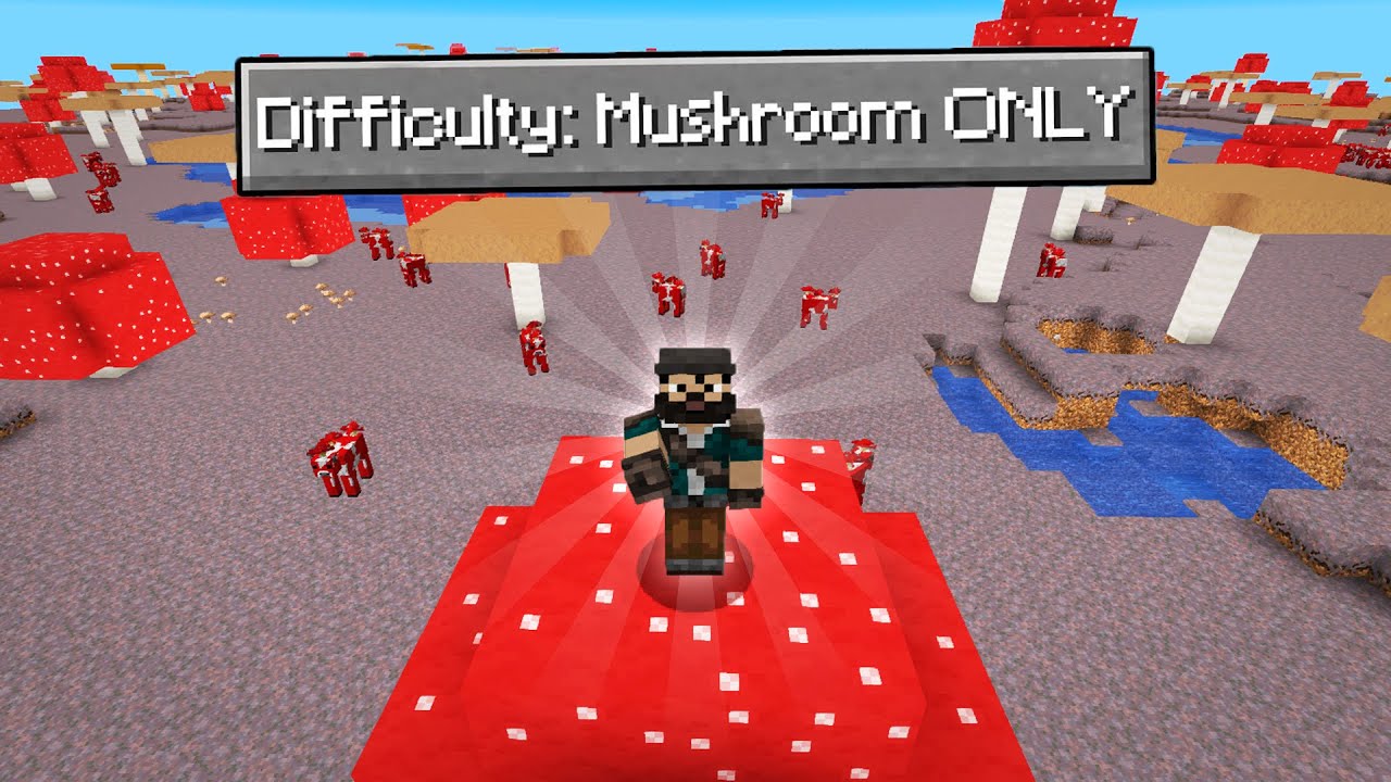 Supravietuiesc pe o Lume Numai cu Ciuperci! *Minecraft Challenge*