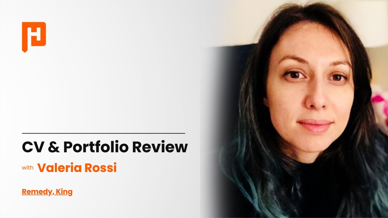 CV & Portfolio Review with Valeria Rossi