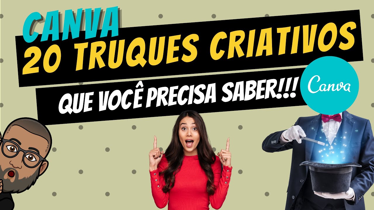 Canva como Usar 20 Truques CRIATIVOS e Segredos do CANVA 2021