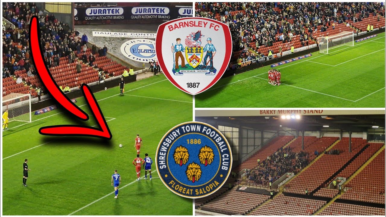 SCENES AS WE FINALLY GET A PENALTY AT OAKWELL/ Barnsley Vs Shrewsbury Vlog!