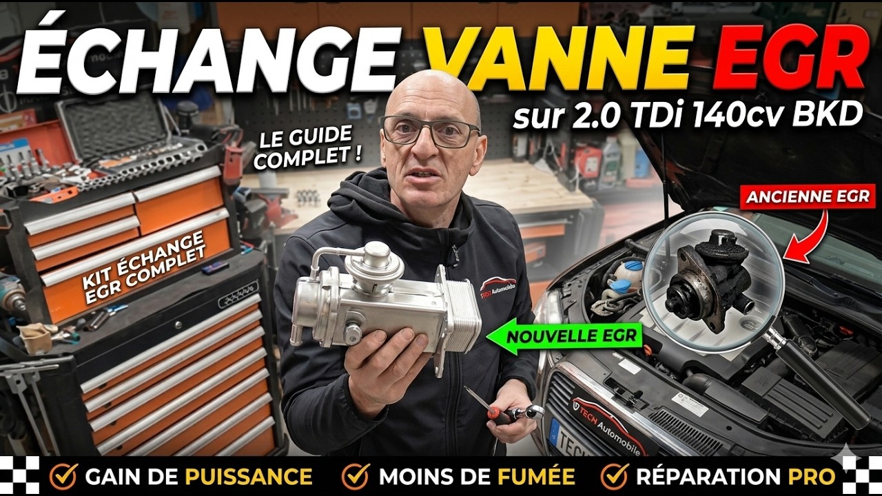 échange Vanne EGR sur 2.0 TDi 140cv BKD, je vous explique tout
