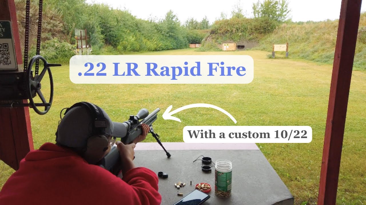 .22 LR Rapid Fire with the Winchester Wildcat and Custom 10/22 Gun