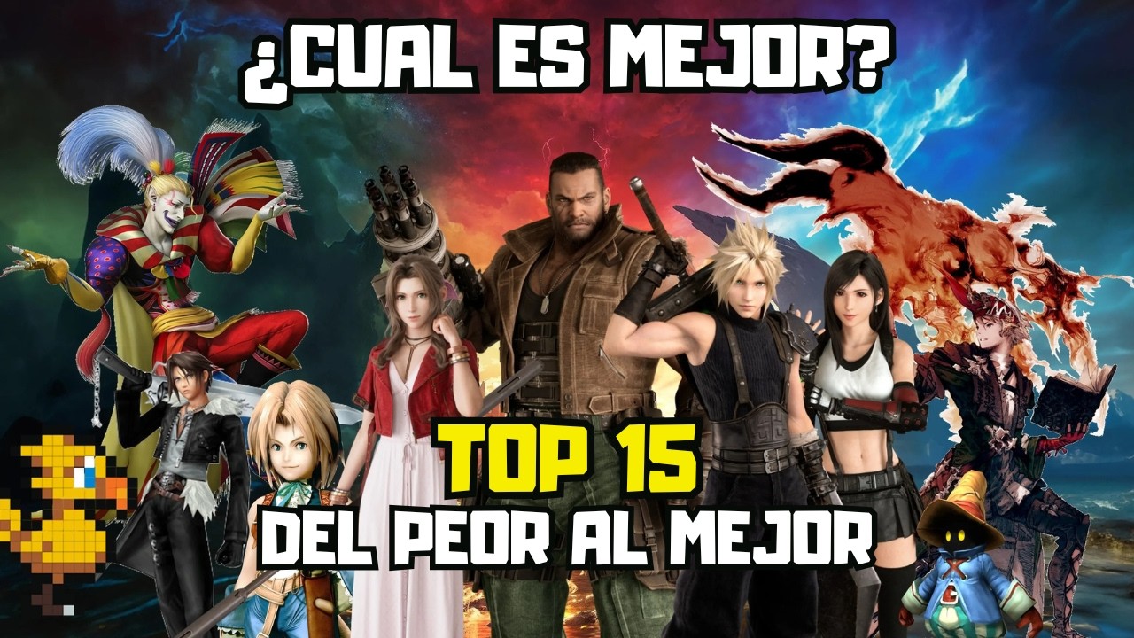 🔥TOP FINAL FANTASY: Del PEOR al MEJOR JUEGO de la SAGA🎮
