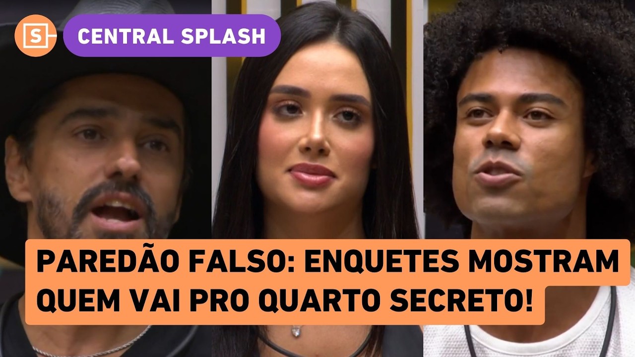 Breno, Cowboy e Jordana no Paredão Falso do BBB 26: veja enquetes e quem vai pro quarto secreto