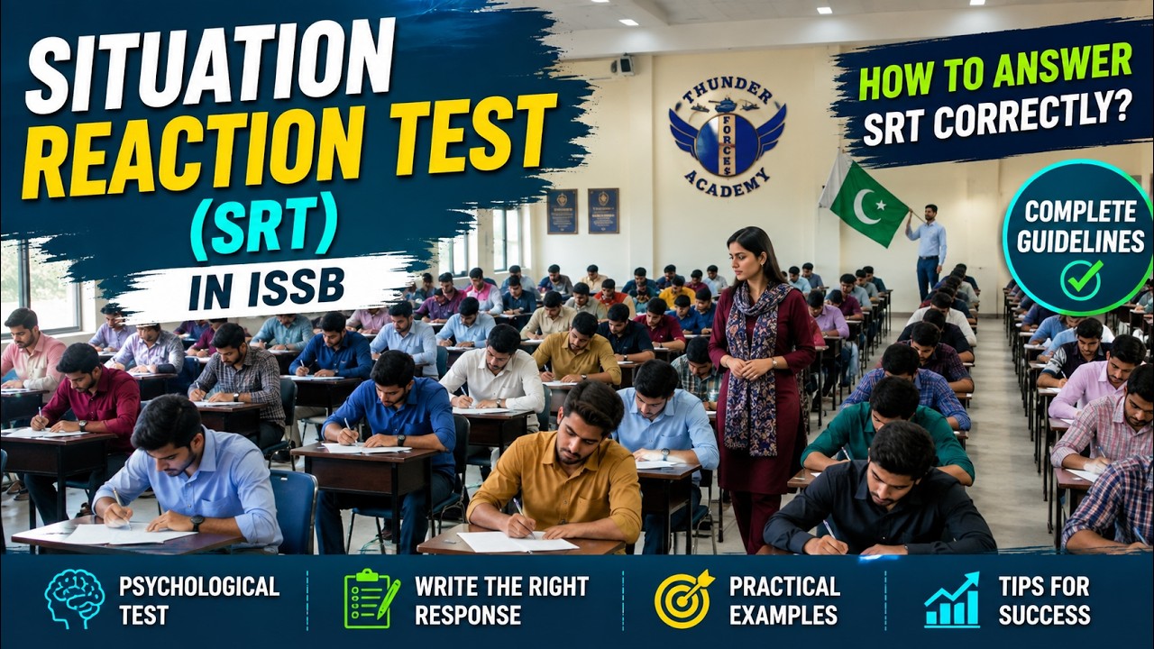 Situation Reaction Test (SRT) in ISSB - Responses of