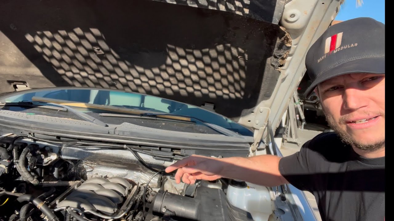 2008 F150 Coyote swap first fire!! Oil filter relocation, pedal install, trans cooler plumbing