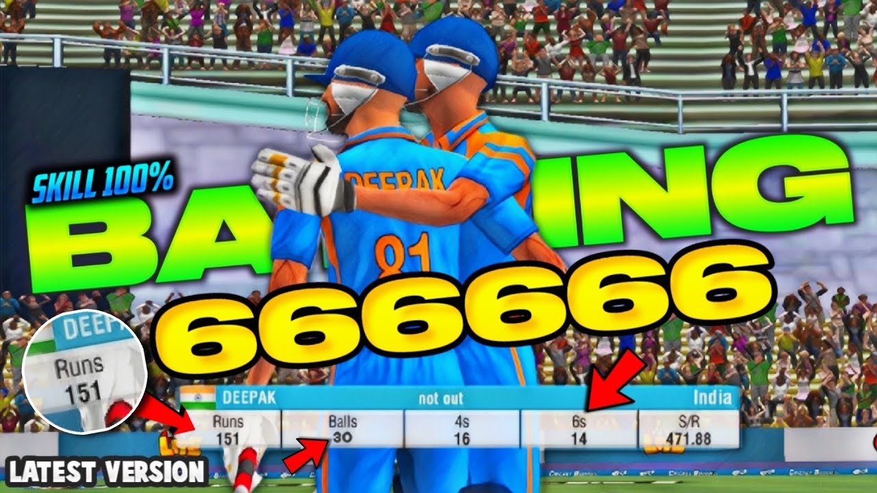 Wcc2 Six Tricks Latest 4.6 2024🔥 | Wcc2 Hard Hitting Trick | Batting Skill 100% 36 Run In Every Over