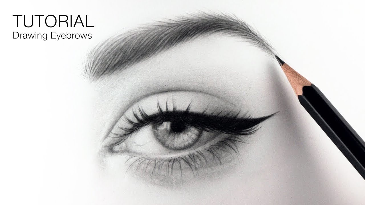 How to draw realistic eyebrows for BEGINNERS - EASY TUTORIAL