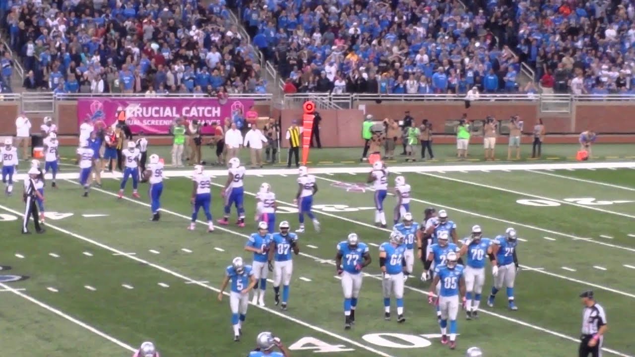 Lions vs Bills, Alex Henery game tying FG missed, 10/5/14