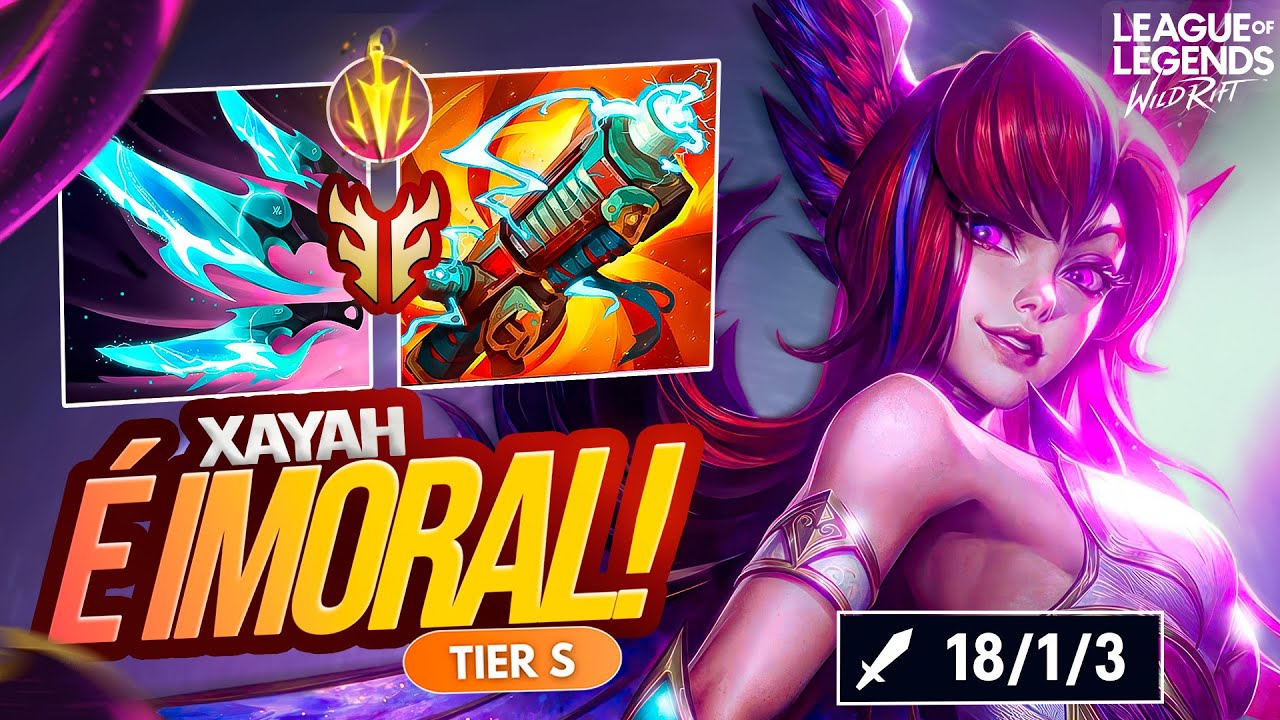 XAYAH O MELHOR ADC PARA JOGAR SOLO NO WILDRIFT! | LoL Wild Rift
