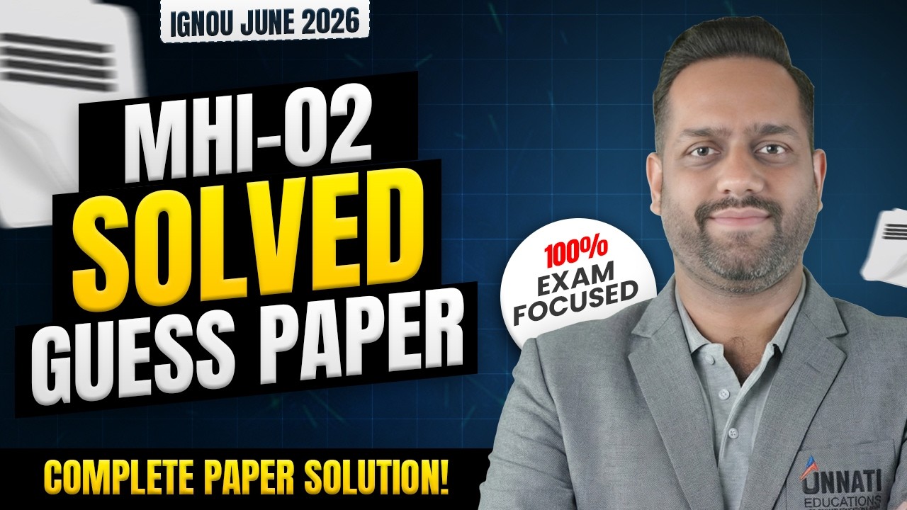 MHI 02 IGNOU Important Questions 2026 | IGNOU MHI 02 Modern World Guess Paper