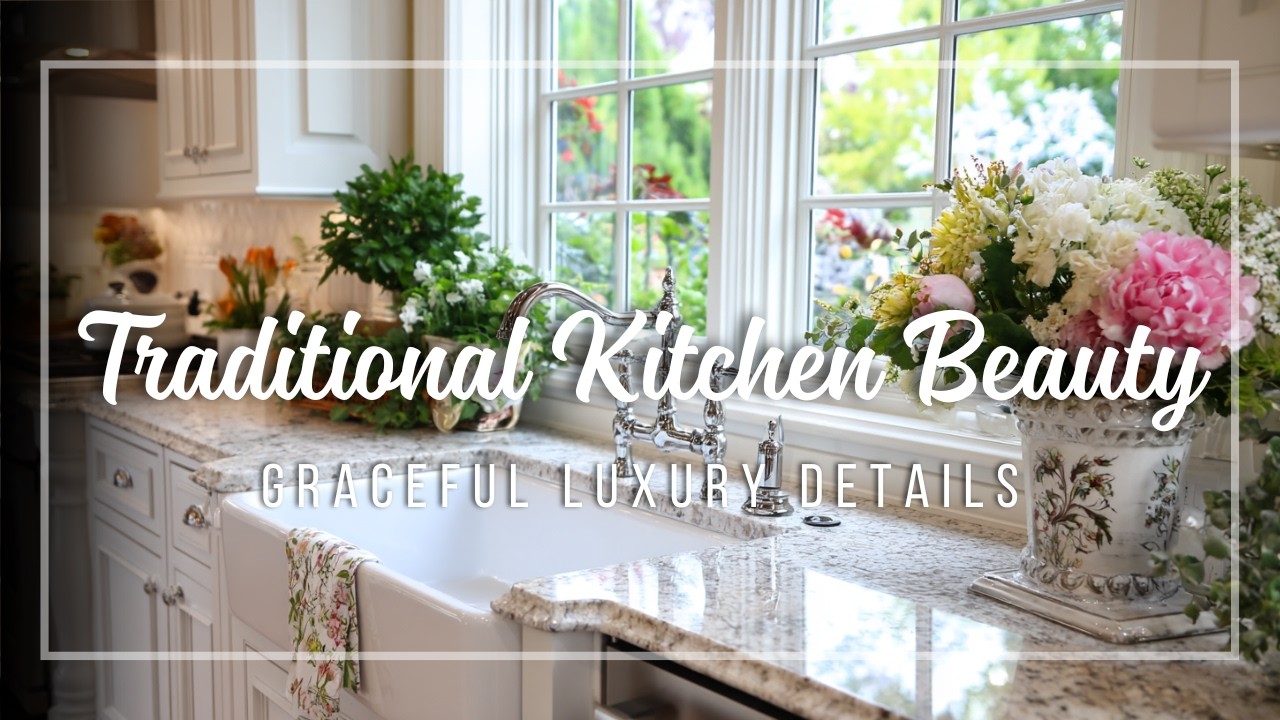 Small Classic Kitchen Inspiration 🌟 Traditional Forms with Graceful Luxury Touches