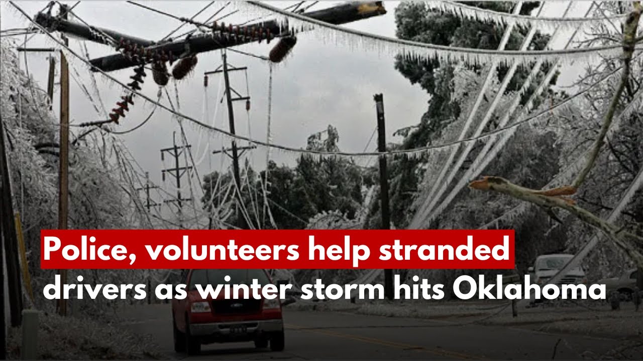 Police, volunteers help stranded drivers as winter storm hits Oklahoma