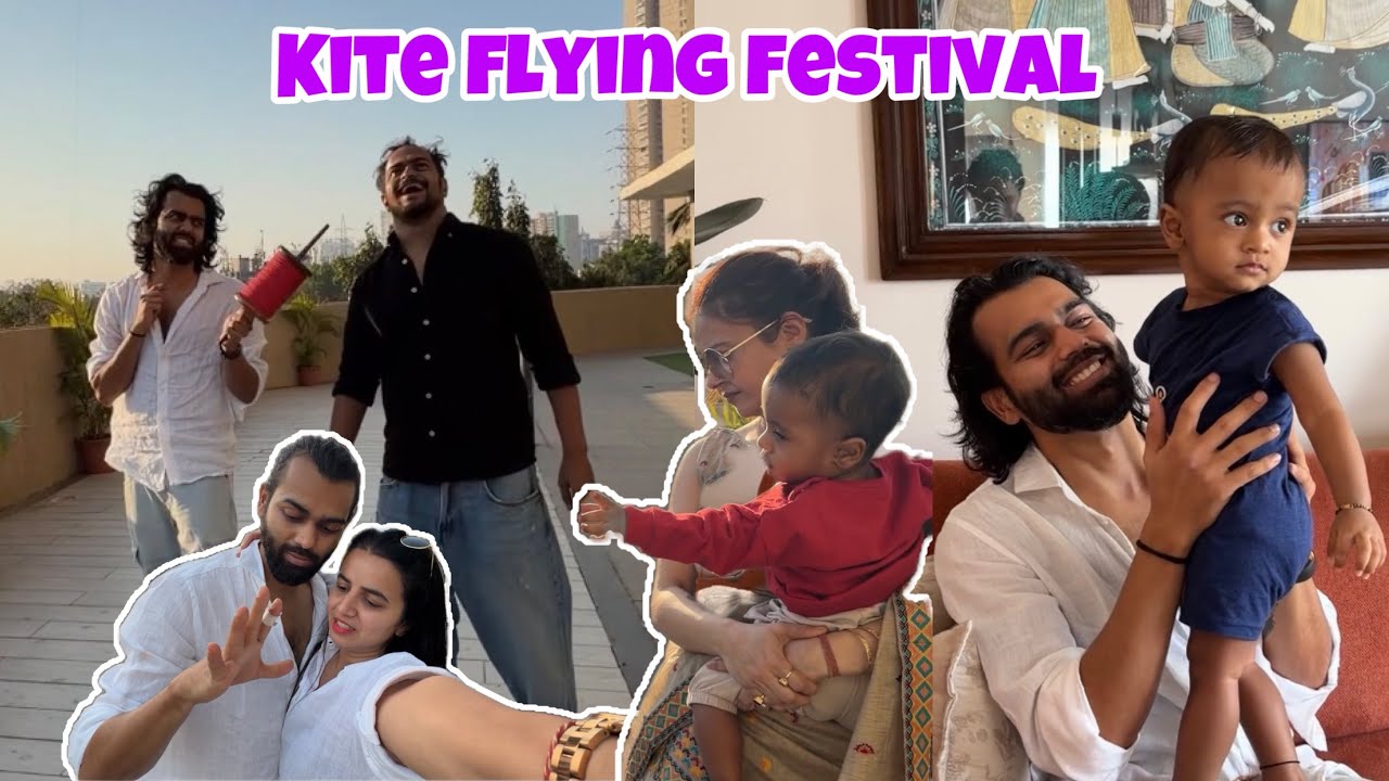 Masti with kite flying festival #kite #trend #family 