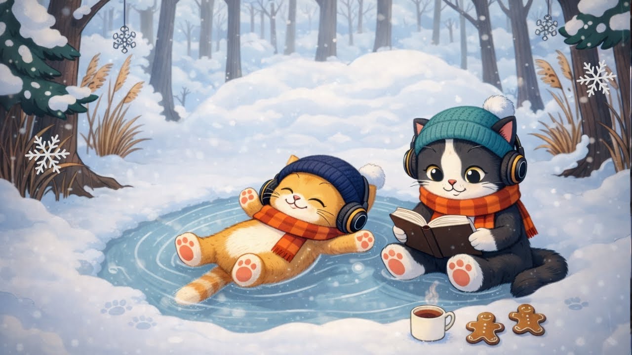 Winter Lofi Jazz ❄️ Cozy Chill Beats for Studying, Working & Late Nights (No Rush)