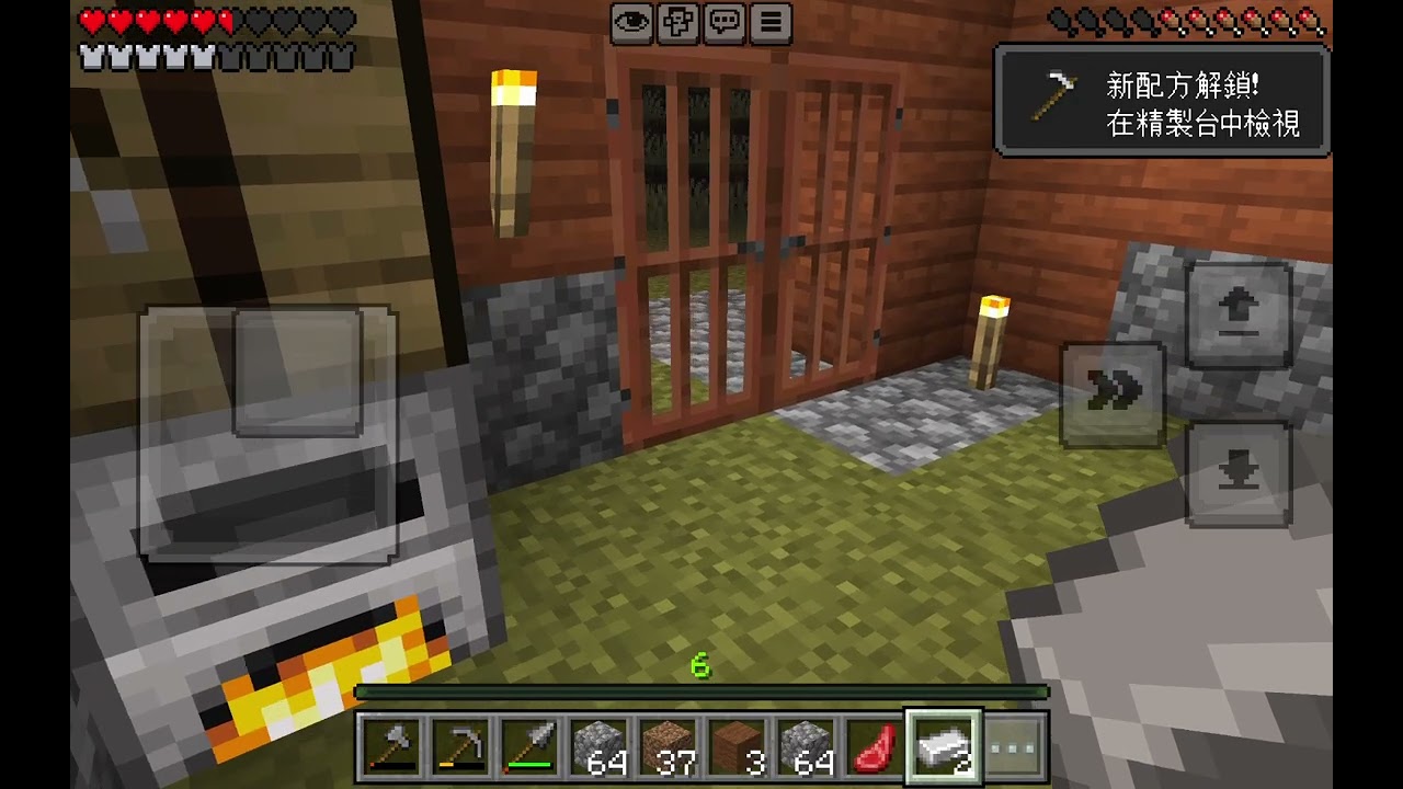我和爸比玩minecraft👍