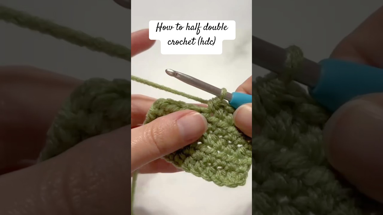How to Do the Half Double Crochet Stitch | Easy Crochet Tutorial for Beginners 🧶