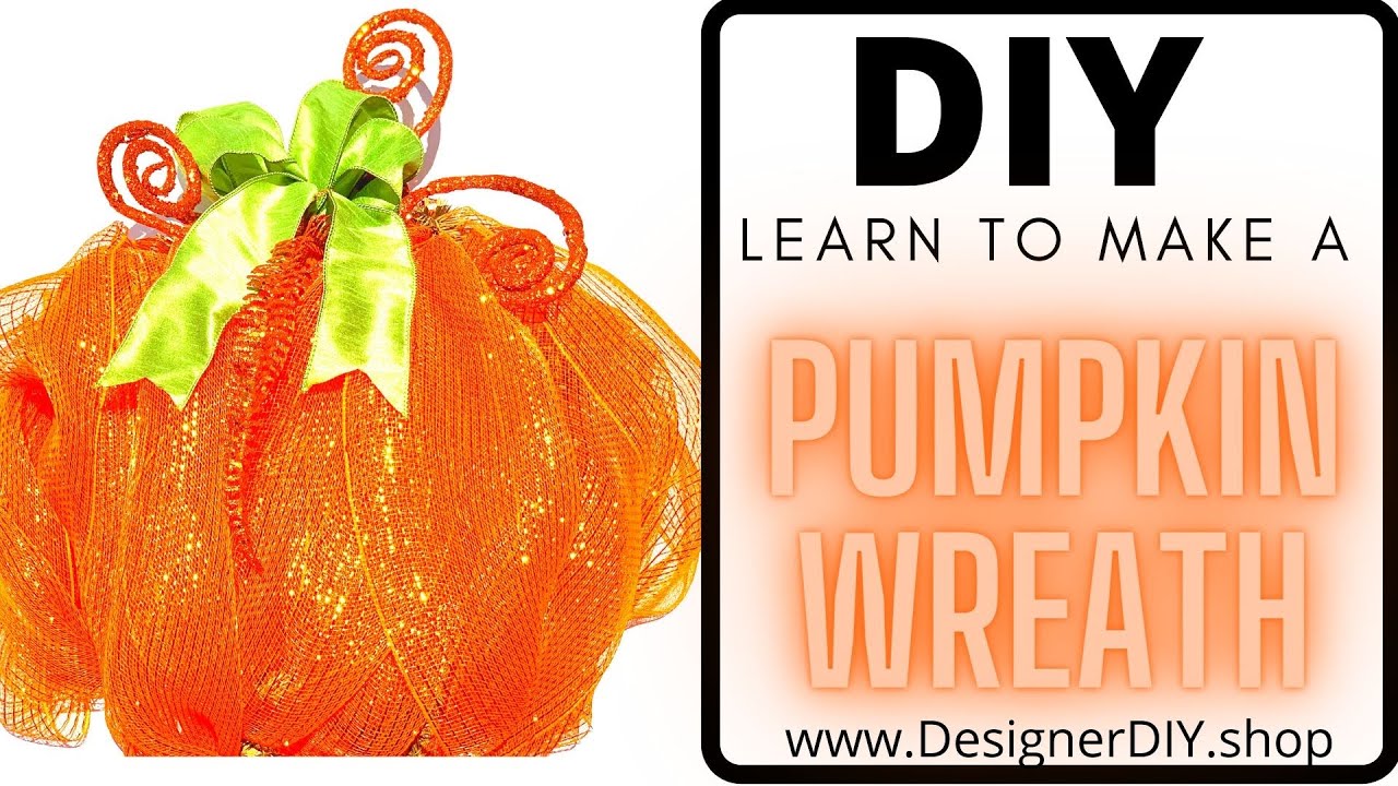 How to make an Easy Pumpkin Wreath for Fall or Halloween!