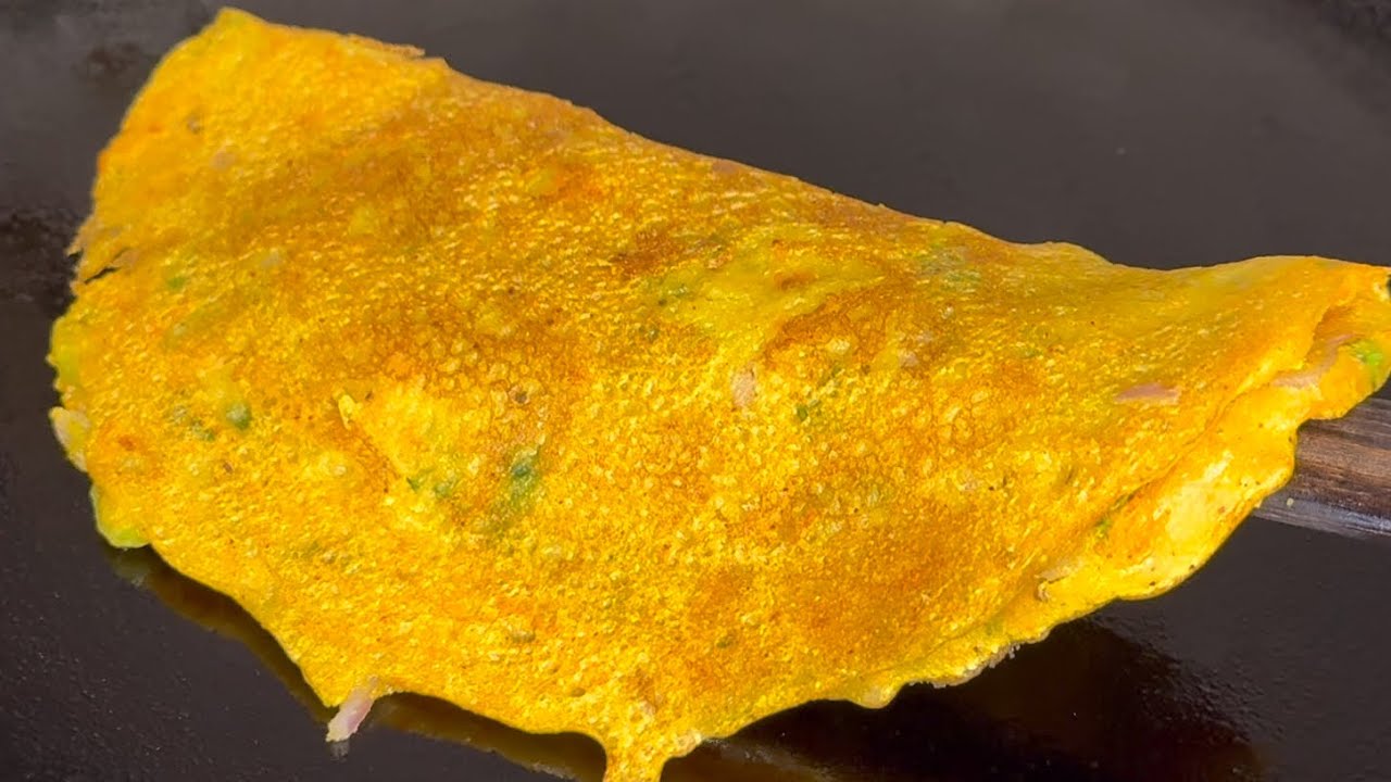 Quick and easy breakfast Besan Chilla recipe👌 ||veg Omelette recipe 😋