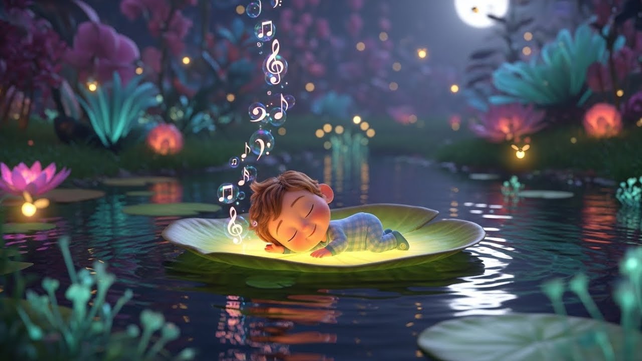 Sleepy Clouds Lullaby | Soft Baby Sleep Music |