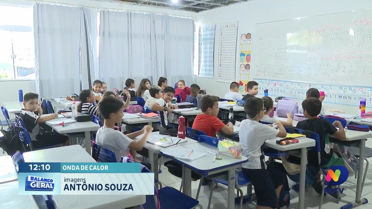 Estudantes sofrem com calor em escolas sem ar-condicionado