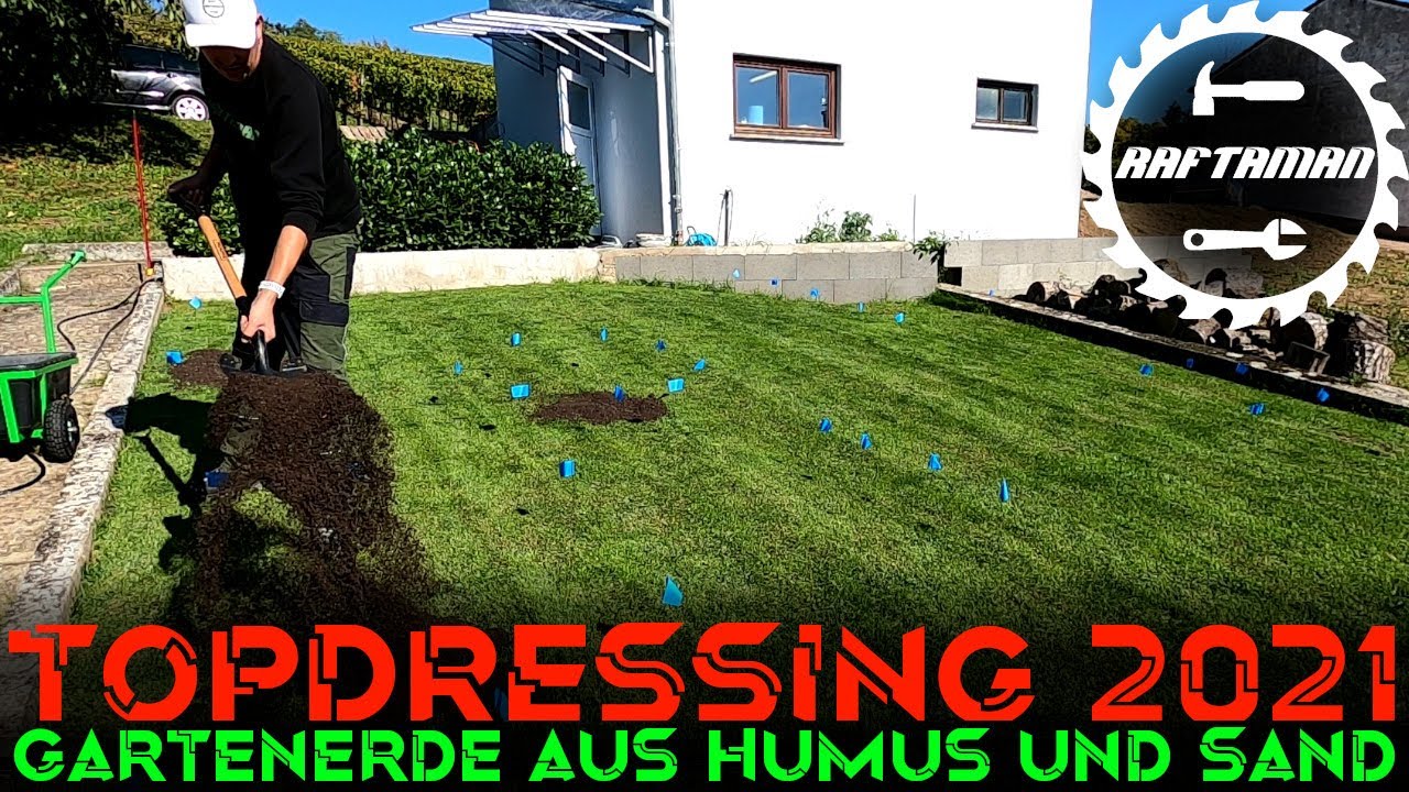 TOPDRESSING 🦾| Rasen nivellieren | DIY | Lawncare | Rasenpflege