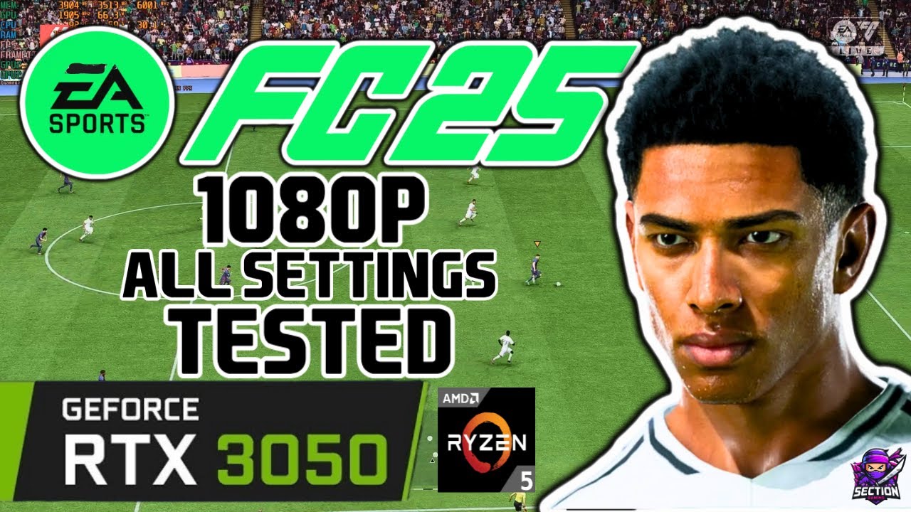FIFA 25 | EA Sports FC 25 | 1080p ALL SETTINGS TESTED | RTX 3050 I Lenovo Ideapad Gaming 3