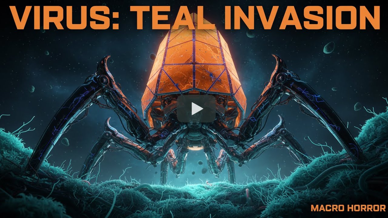 Real Life Alien Robots: The Bacteriophage (4K Macro)
