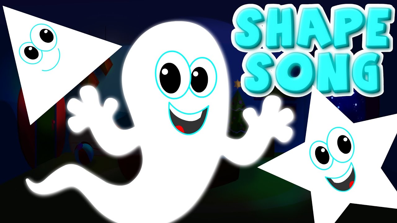 the shapes song | ghost shapes | halloween scary rhymes | nursery rhyme | kids songs | kids tv