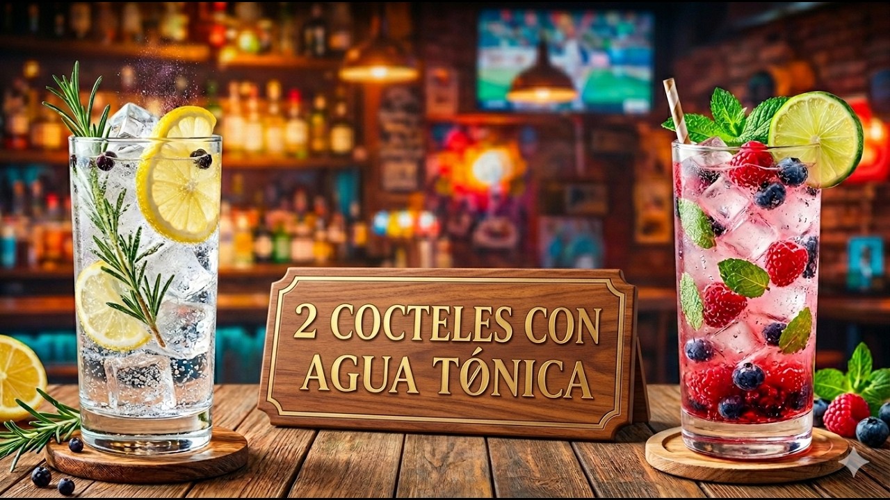 2 Cocteles con Agua Tónica | Fáciles de Preparar