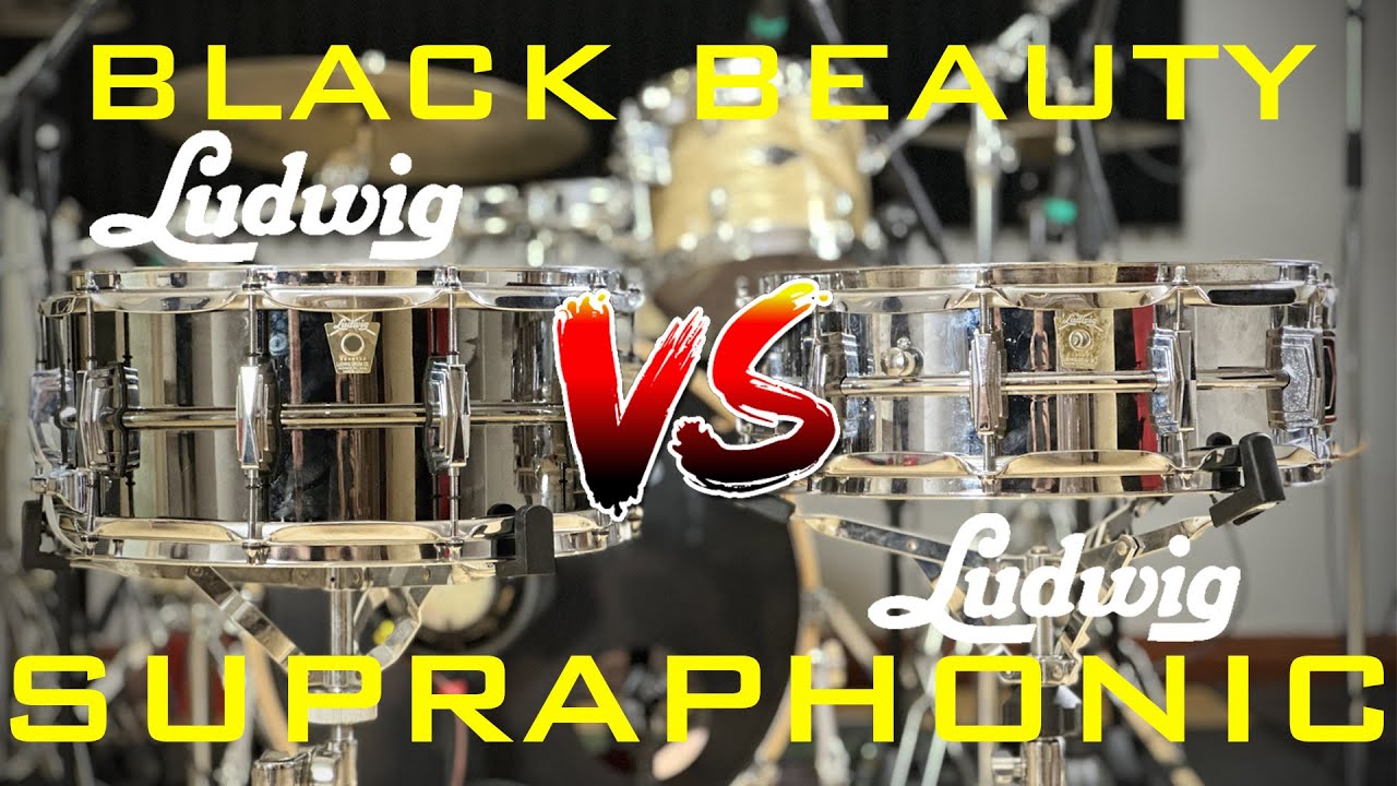 Ludwig Snare Drums Comparison. Black Beauty LB417 VS Supraphonic LM400.