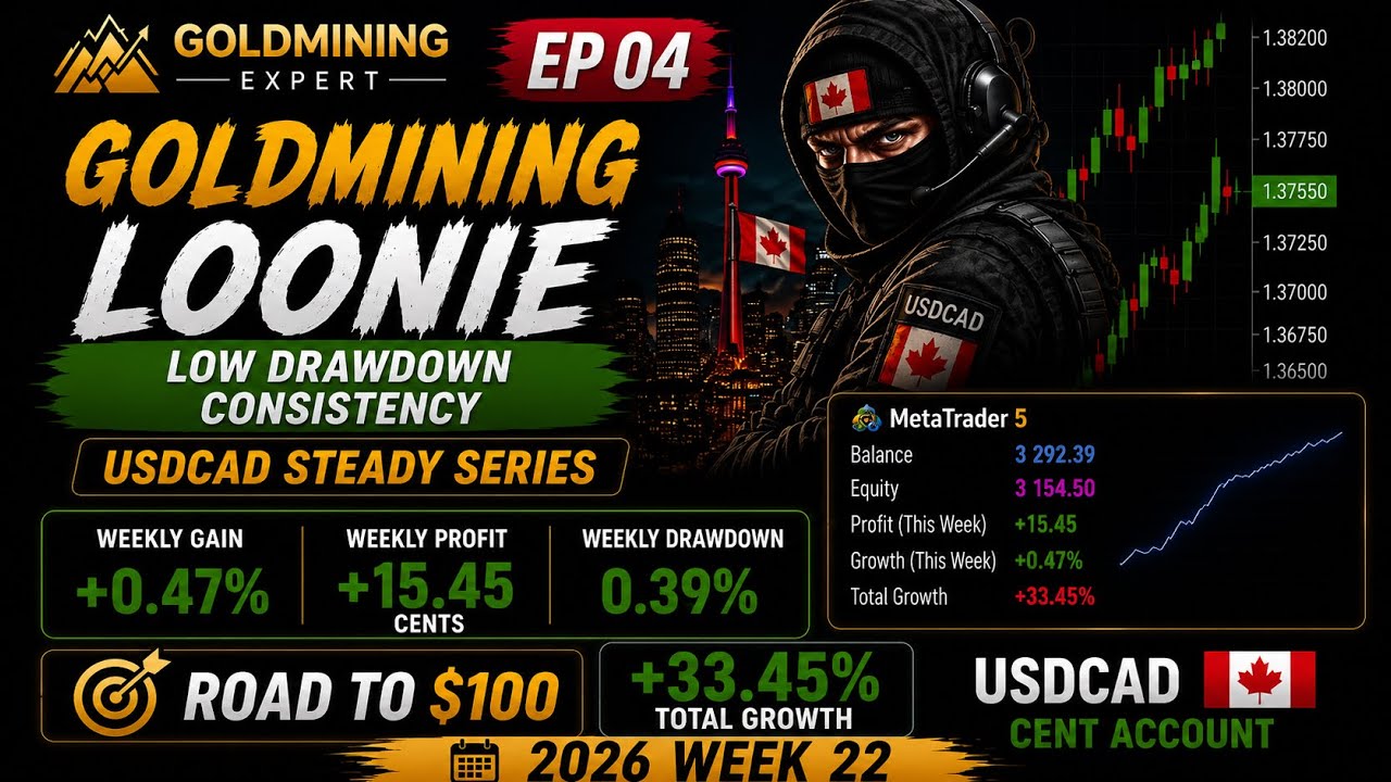 GoldMining Loonie | 2026 Week 22 | Low Drawdown Consistency
