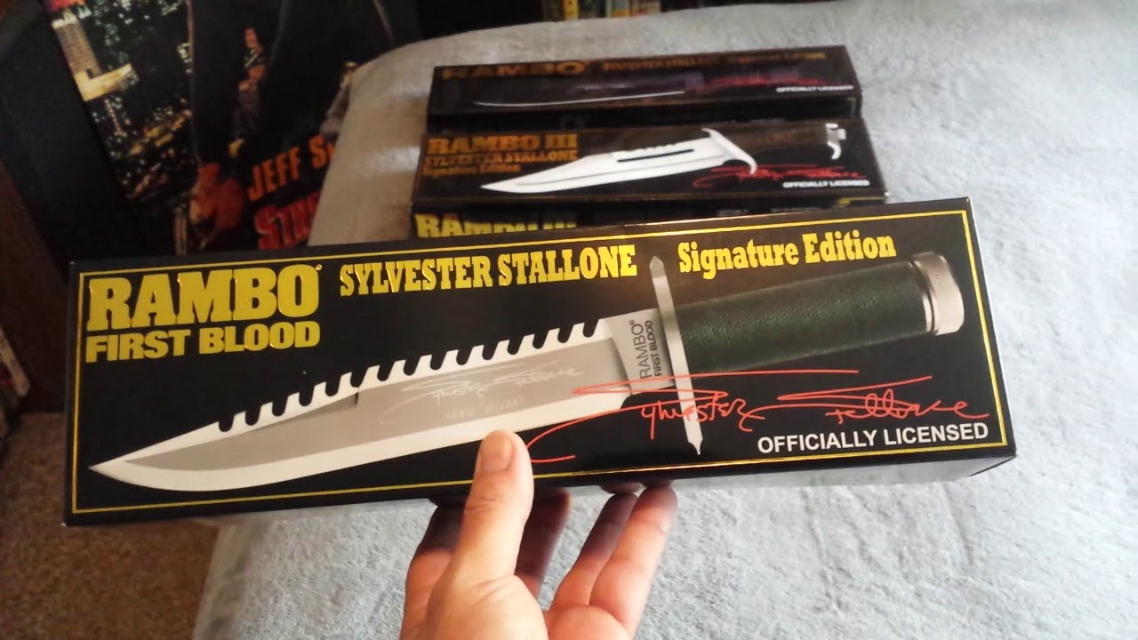162-RAMBO: MASTER CUTLERY 'MASTERPIECE' KNIFE COLLECTION 18'..