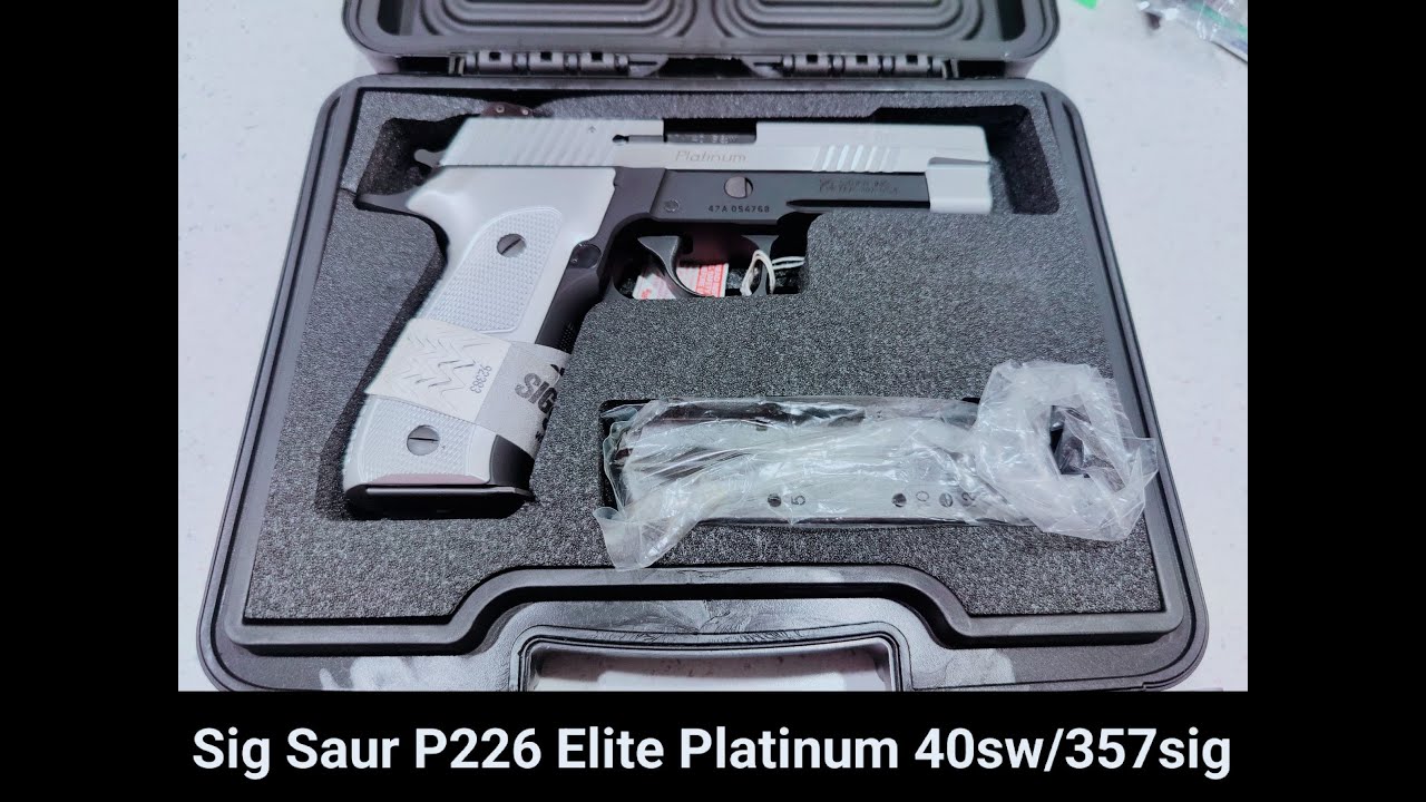 SIG P226 Platinum Unboxing!! She's so pretty!!