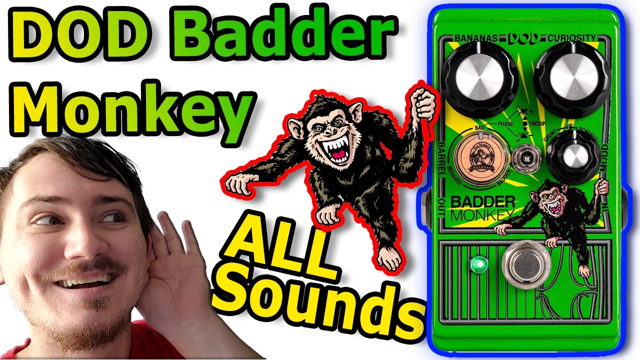 DOD Badder Monkey ALL SOUNDS, Every Tone On DOD Badder Monkey