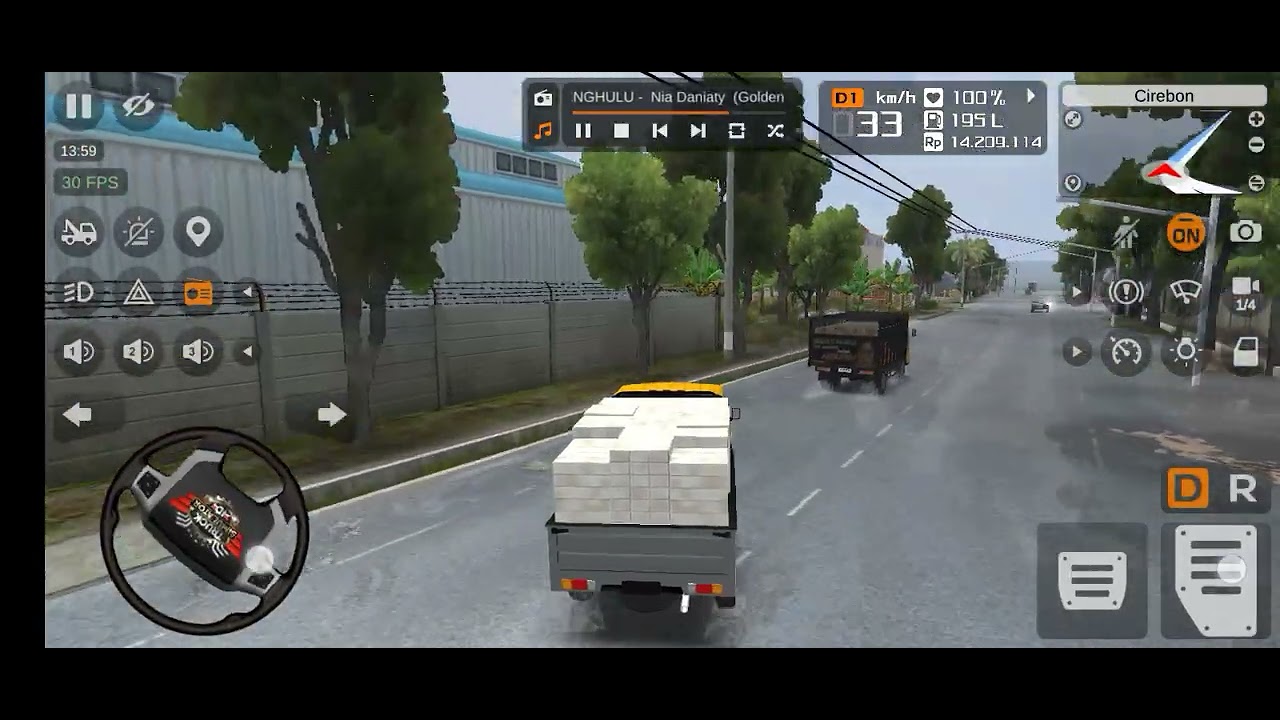 TRUCK SIMULATOR INDONESIA CIREBON PALIMANAN AMBIL PABRIK (DRAWING) #trucksimulatoruitimate