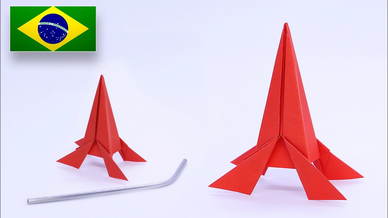 Origami de FOGUETE QUE VOA! - Tutorial PT-BR