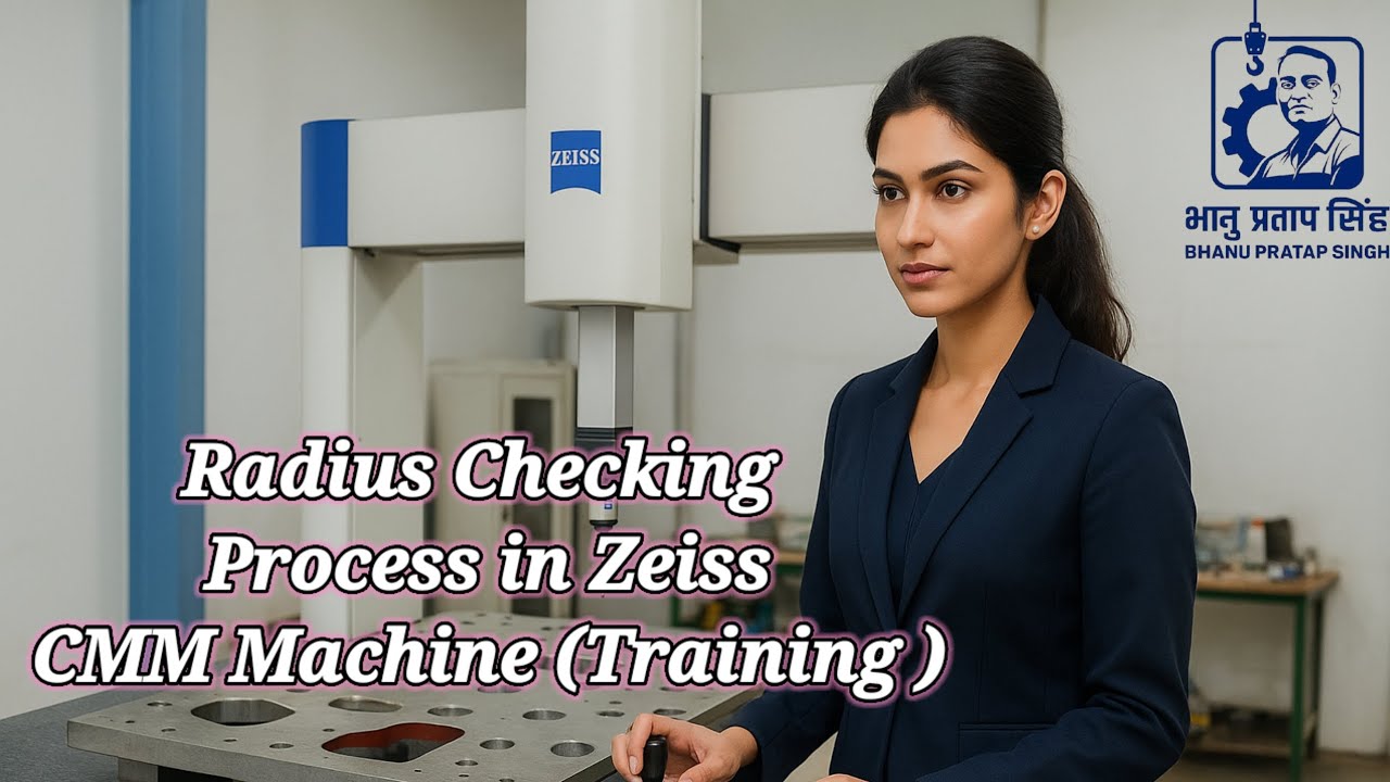 Radius Checking Process in ZEISS CMM Machine | CMM Training for Beginners | Step by Step Tutorial 📚