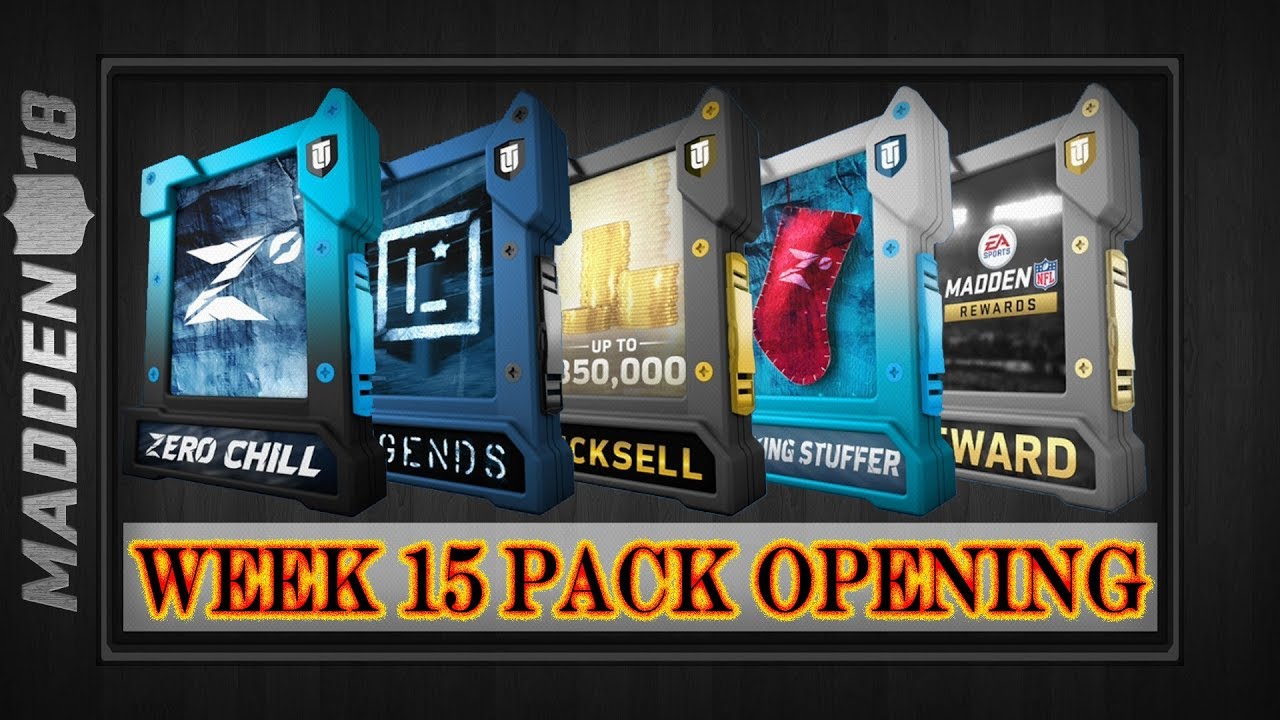 Madden 18 - PACK OPENING - OPP Boss Pack Zero Chill Elite 350K Legend Madden Rewards