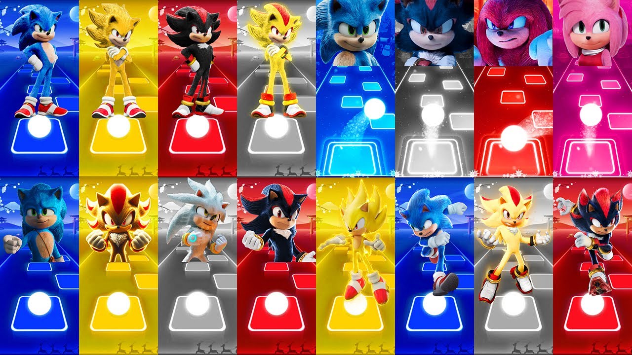 All Characters Mega-Mix: Sonic The Hedgehog 🔴 Super Sonic 🔴 Shadow 🔴 Super Shadow 🔴 Knuckles 🔴 Amy