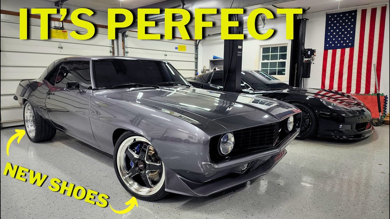 New Wheels + Tires FINALLY Show up for the Pro Touring 1969 LS3 Camaro | LOOKS INSANE!