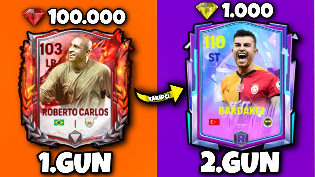 TAKİPÇİMİN HESABINDA 2 GÜN SÜREN FC Mobile PAKET AÇILIMI (100BİN ELMAS)